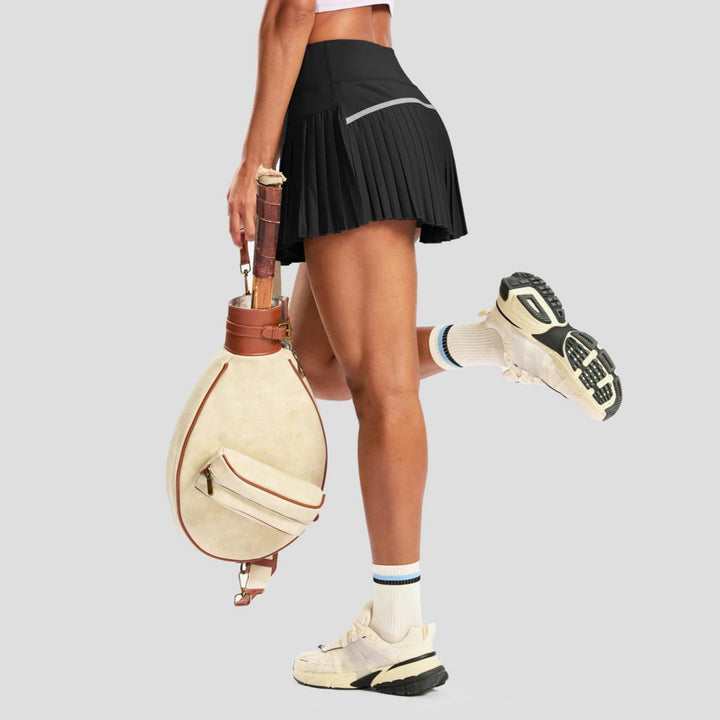 Damen Sportlicher Plisseerock mit integrierten Shorts Echo Archiv