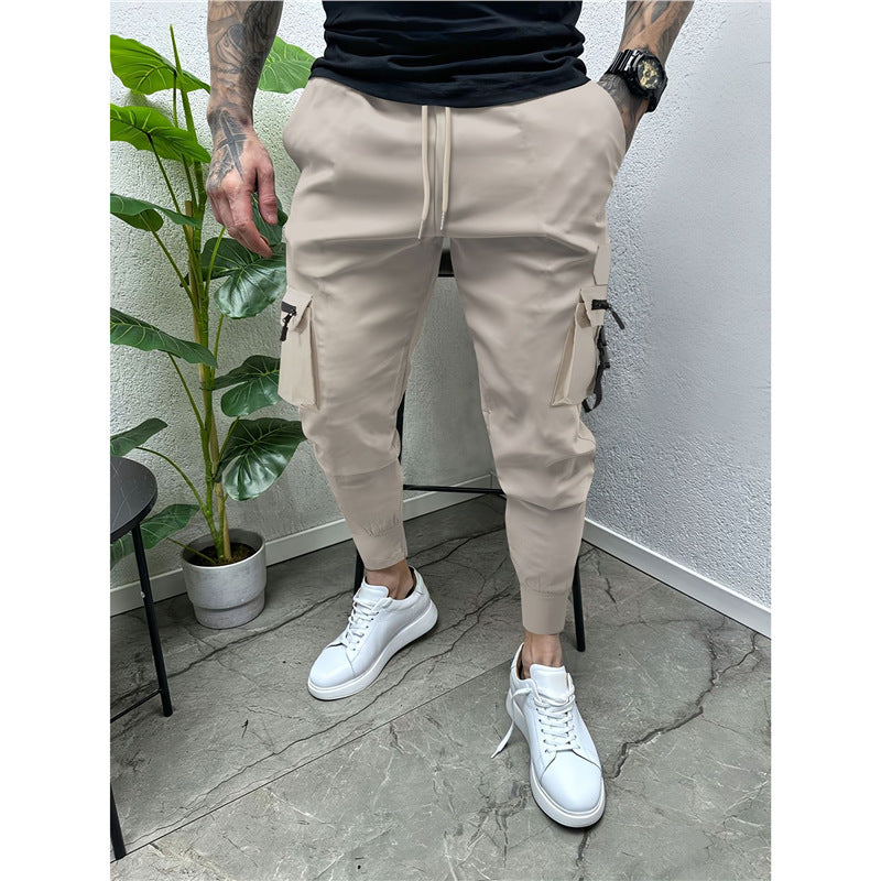 Herren modische Cargo-Jogginghose mit praktischen Taschen und elastischem Bund Echoarchiv