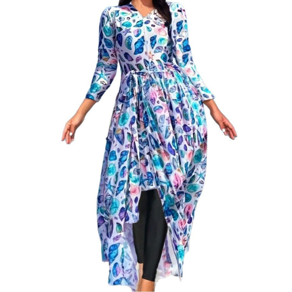 Damen Strandkleid mit asymmetrischem Schnitt Echo Archiv