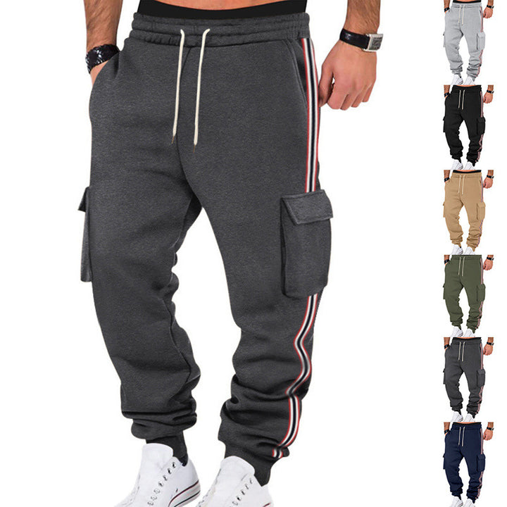 Herren nan sportliche Cargojogginghose mit Kordelzug und Klappentaschen Echo Archiv