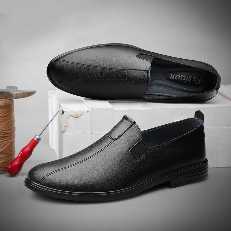 Herren Eleganter Business-Slipper aus Lederoptik mit elastischem Einstieg und dämpfender Komfortsohle Echoarhiv