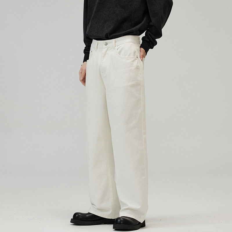 Herren Weit geschnittene Relaxed-Denim-Jeans im geraden Baggy-Schnitt mit hoher Bundlinie Echo Archiv