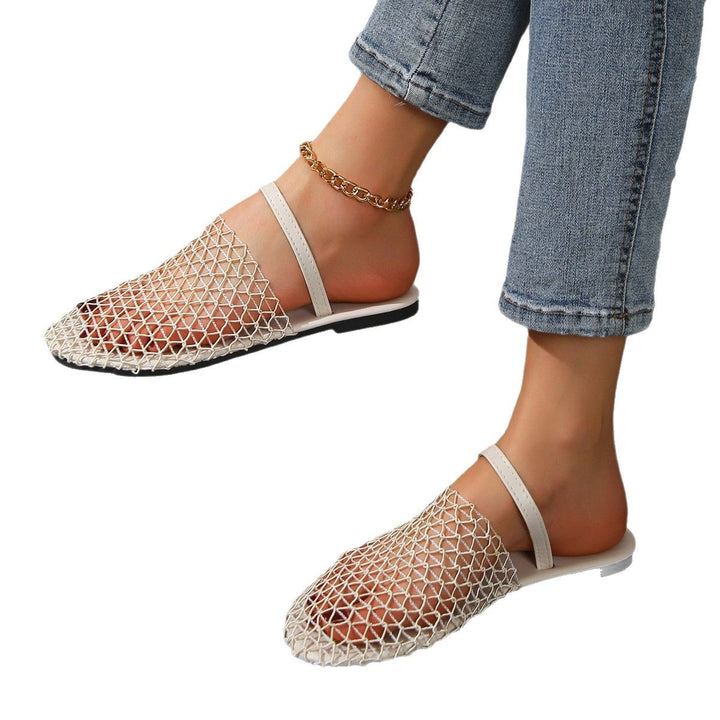 Damen  gewebte Netz-Mules mit Slip-On-Funktion, offener Ferse und flexiblem Leichtsohlen-Design Echo Archiv