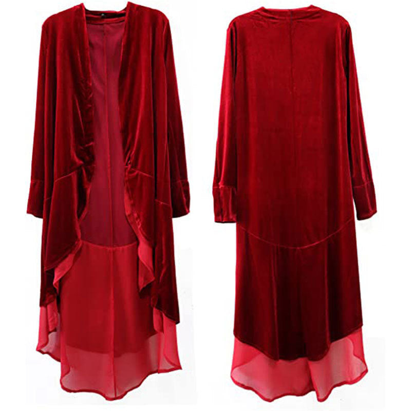 Damen romantisches Maxikleid mit Carmen-Ausschnitt, Puffärmeln, tailliertem Mieder und seitlicher Raffung – Valéora