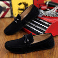 Damen weicher Veloursleder Mokassin Loafer mit geflochtener Dekorschnur und flexibler Gummisohle Echo Archiv