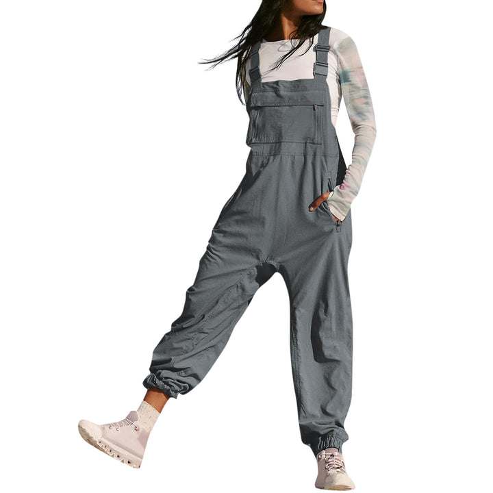 Damen Lässiger Jumpsuit mit praktischen Taschen und elastischem Saum Echo Archiv