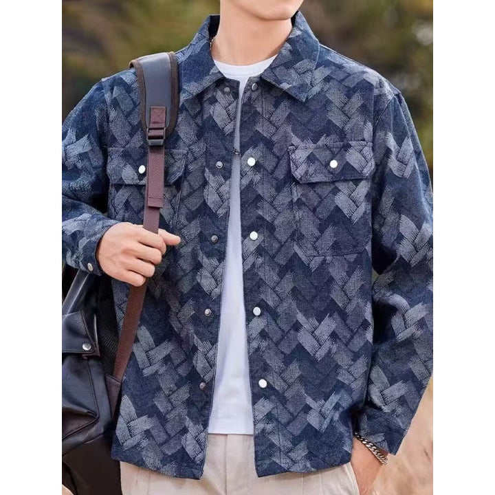 Herren Lässige Musterjacke – Taviero