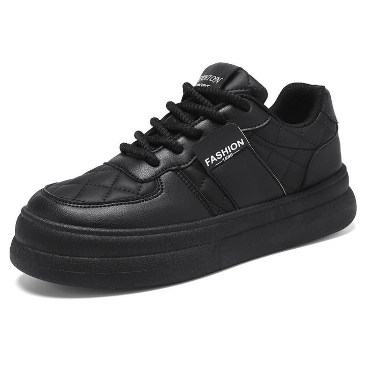 Unisex gestepptes Plateau-Sneaker aus Kunstleder mit gepolstertem Schaft und dämpfender Leichtsohle – Norré