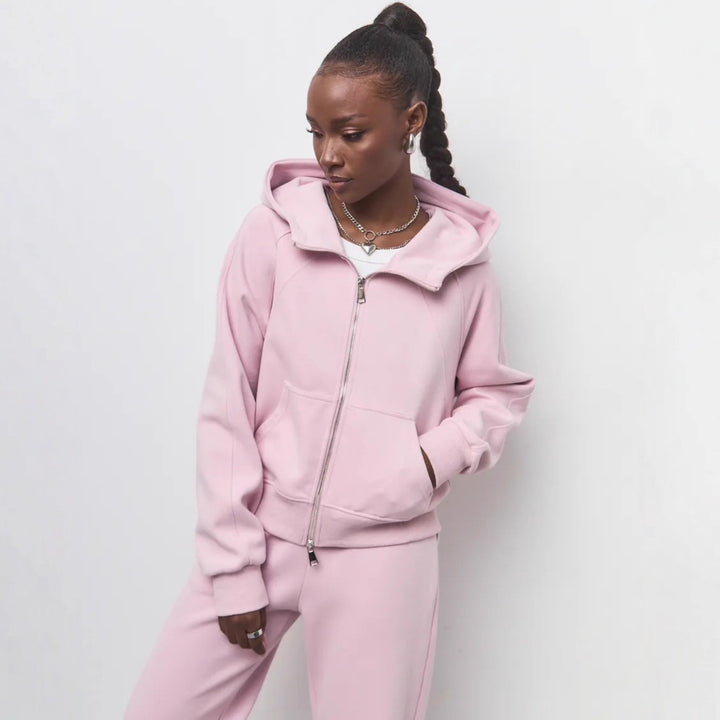 Damen Sportliches Fleece-Jogging-Set Echo Archiv