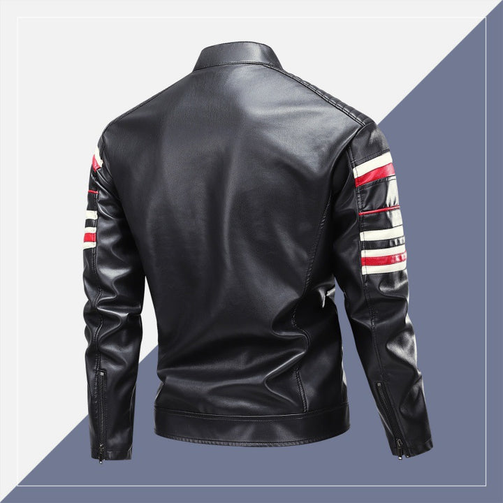 Herren Modische Kunstlederjacke mit praktischen Taschen Echo Archiv 1788321954