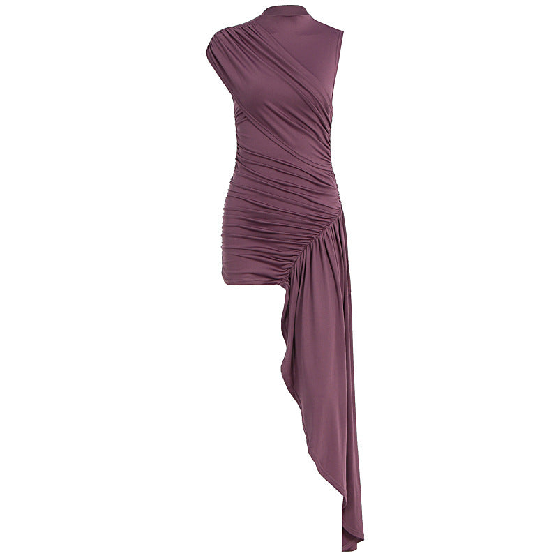 Damen Wickelkleid mit asymmetrischem Schnitt und Raffungen Echo Archiv