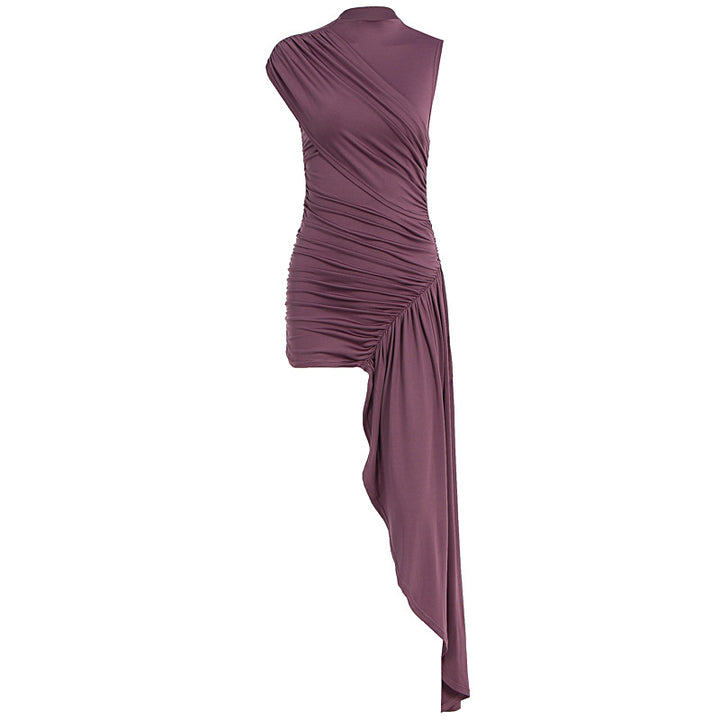 Damen Wickelkleid mit asymmetrischem Schnitt und Raffungen Echo Archiv