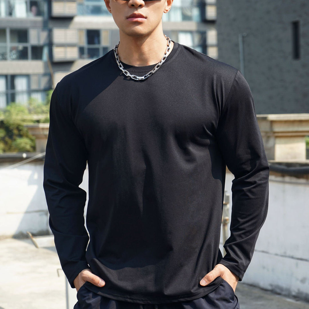 Herren Langarm Sportshirt mit atmungsaktiver und feuchtigkeitsregulierender Technologie Echoarchiv