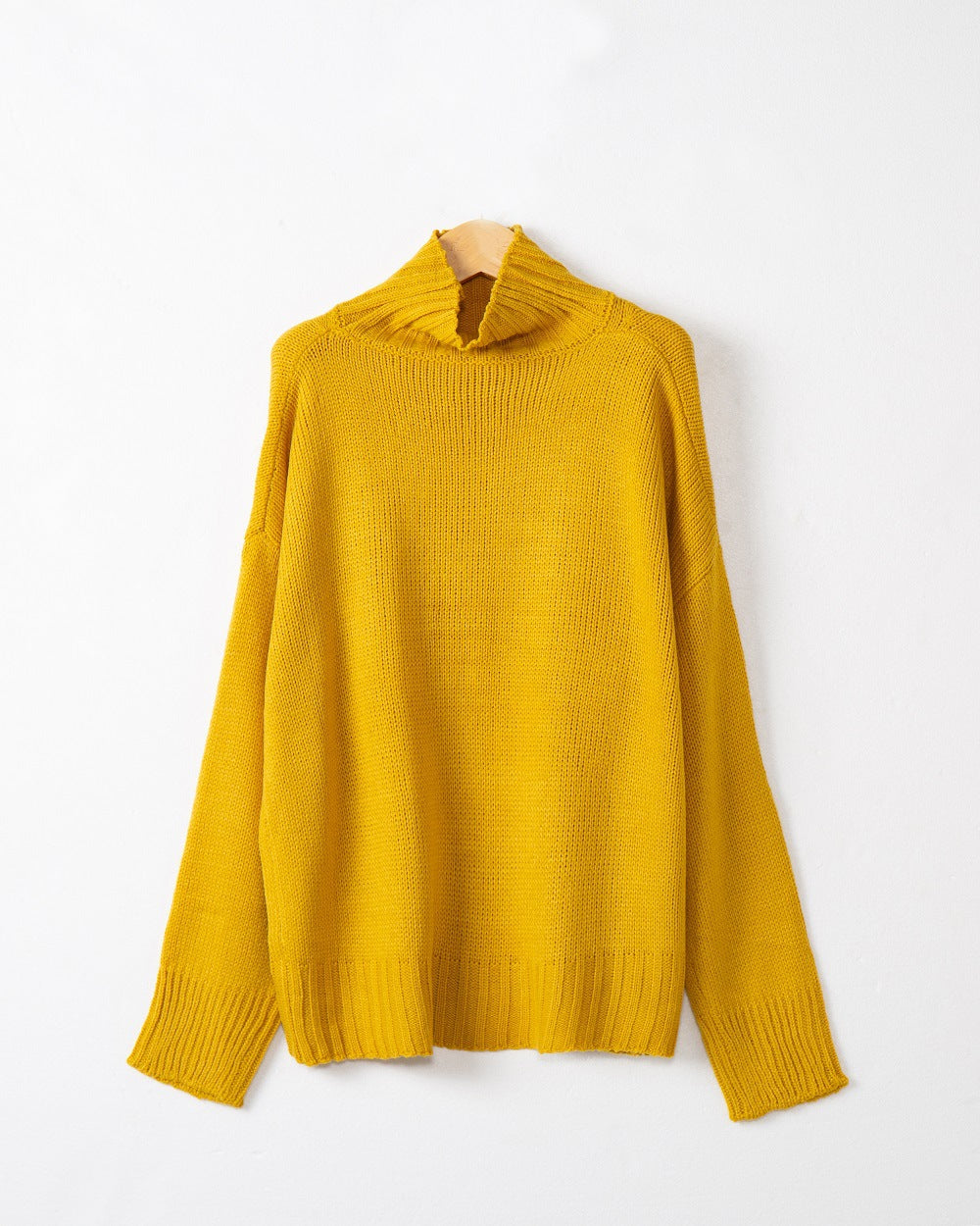 Damen Rollkragen-Pullover aus Grobstrick mit Oversize-Schnitt Echo Archiv