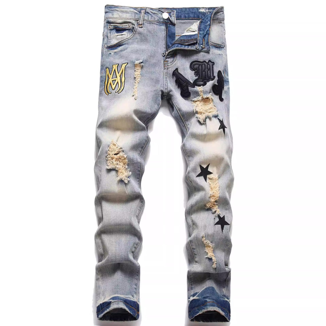 Herren Modische Slim-Fit Jeans Echo Archiv