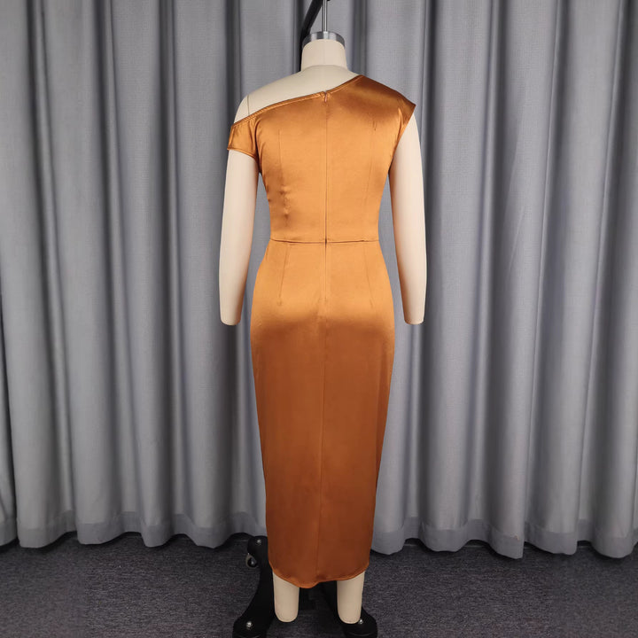 Damen Elegantes Wickelkleid mit 3D-Blütenapplikation Echo Archiv