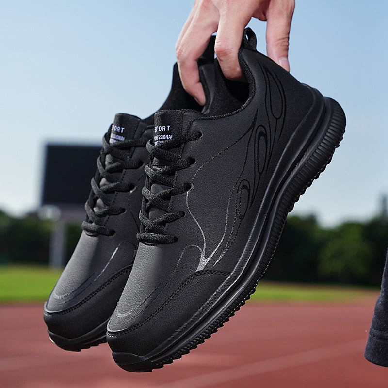 Herren nan dezenter Business-Casual Sneaker mit synthetischem Glattleder, gepolstertem Kragen und profiliertem Gummigrip Echo Archiv