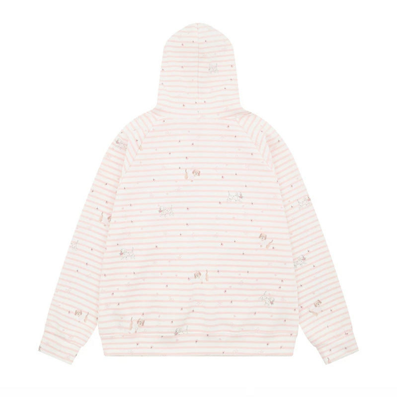 Damen Kuscheliger Kapuzen‑Oversizepullover mit integriertem Schleifen‑Schal und Aufgesetzten Taschen Echoarchiv