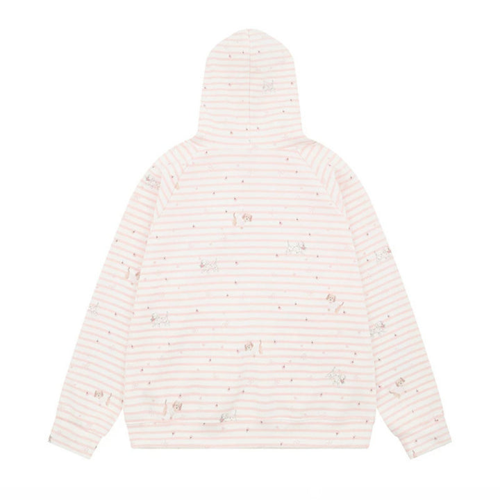 Damen Kuscheliger Kapuzen‑Oversizepullover mit integriertem Schleifen‑Schal und Aufgesetzten Taschen Echoarchiv