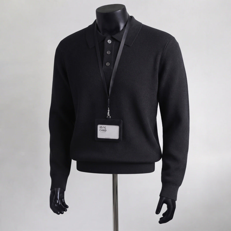 Herren Urban Pullover mit Kragen Echo Archive