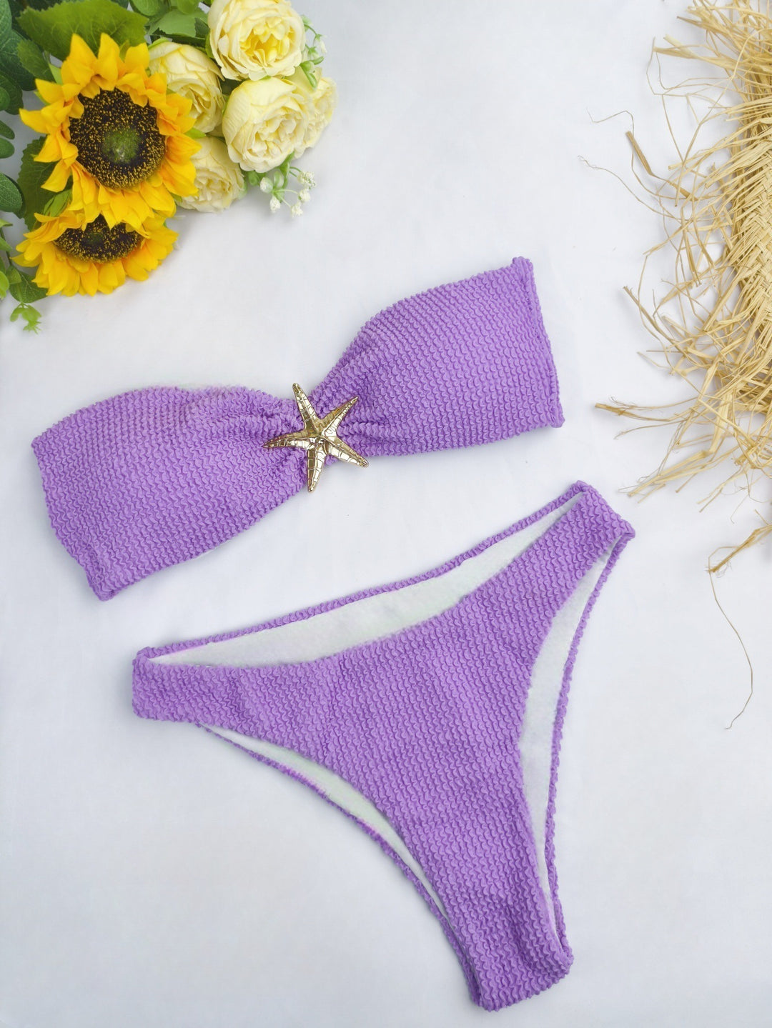 Damen Bikini-Set mit eleganter Schleifenverzierung und verstellbaren Trägern Echo Archiv