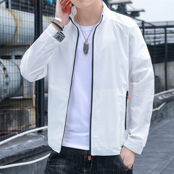 Herren Wasserabweisende Sportjacke mit hohem Kragen Echo Archiv