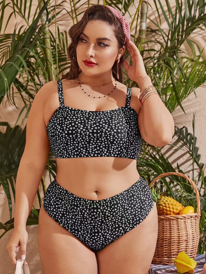 Damen Hochgeschnittener Bikini mit verspieltem Punktedesign Echo Archiv