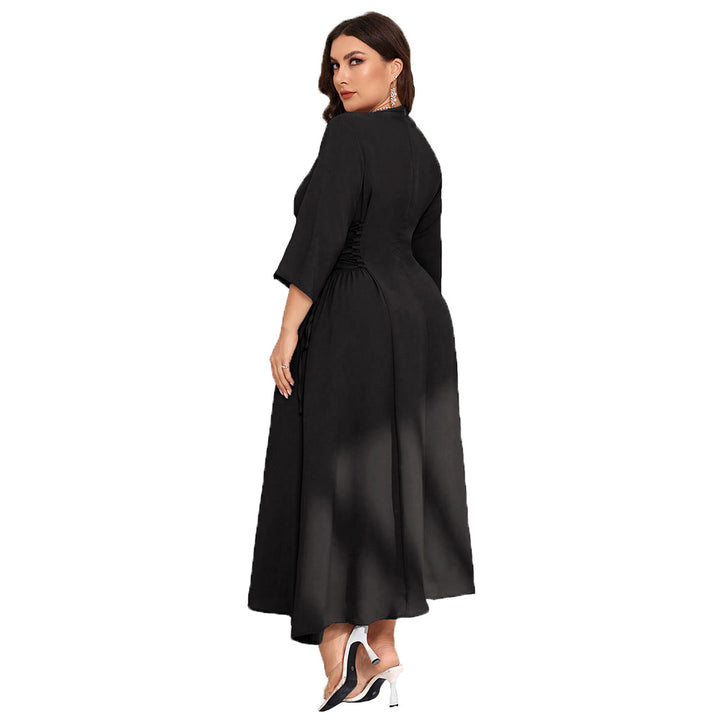 Damen Midi-Kleid mit schickem Quadrat-Ausschnitt und eleganten Rüschendetails Echo Archiv