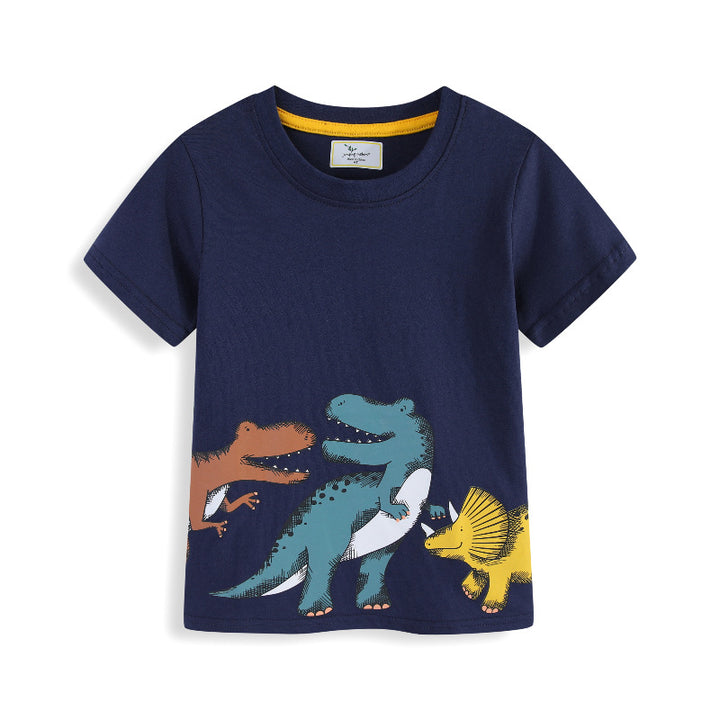 Jungen T-Shirt mit niedlichen Dinosaurier-Applikationen Echo Archiv
