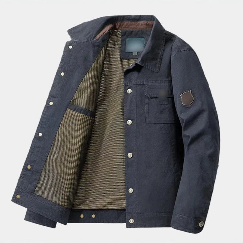 Herren Stilvolle Baumwolljacke – Taviero