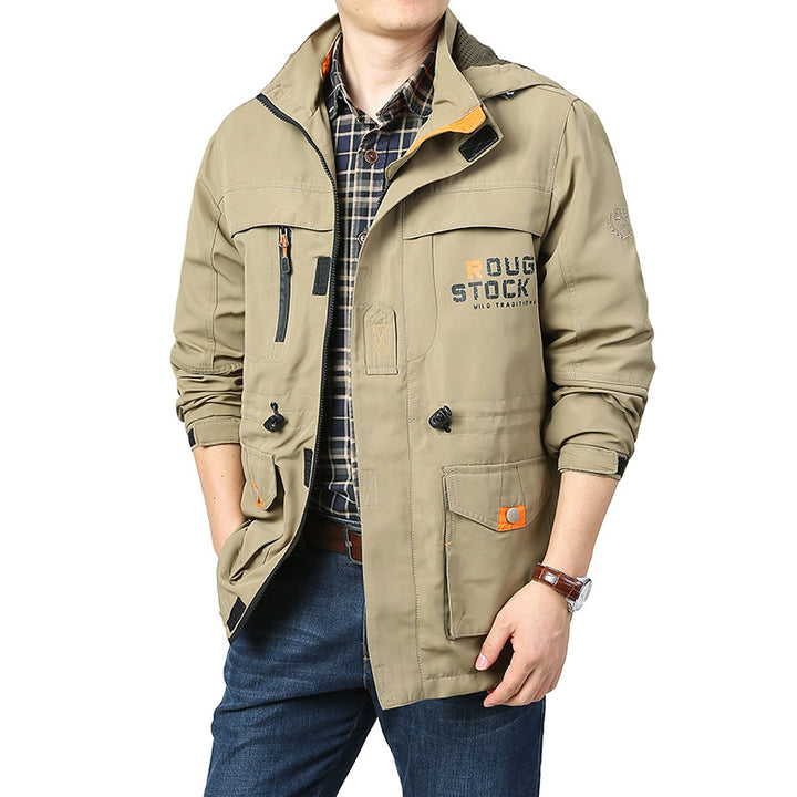 Herren Funktionsjacke mit verstellbarem Kapuzendesign Echo Archiv