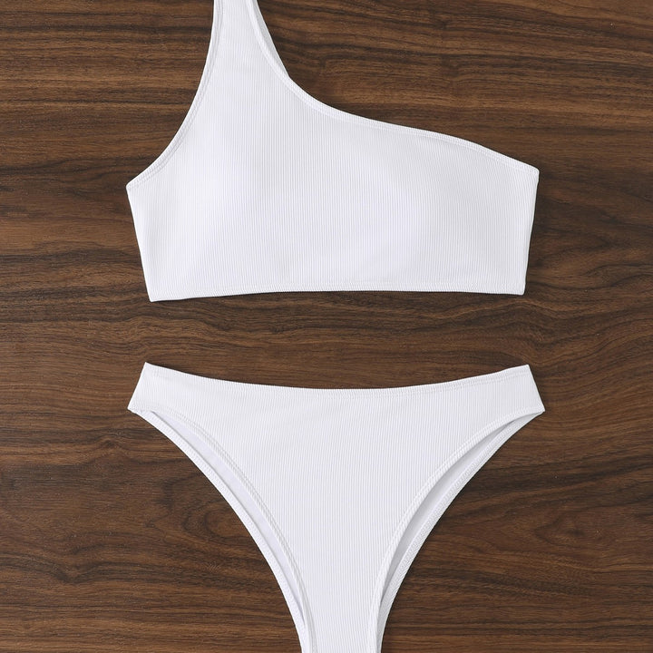 Damen Triangel-Bikini mit asymmetrischem Schnitt und raffiniertem Rippendesign Echo Archiv