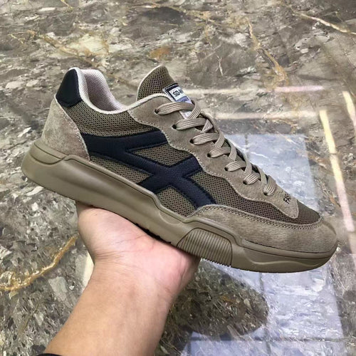 Herren Urbaner Casual-Sneaker aus Wildleder- und Mesh-Mix mit ergonomischer dämpfender Sohle Echoarhiv