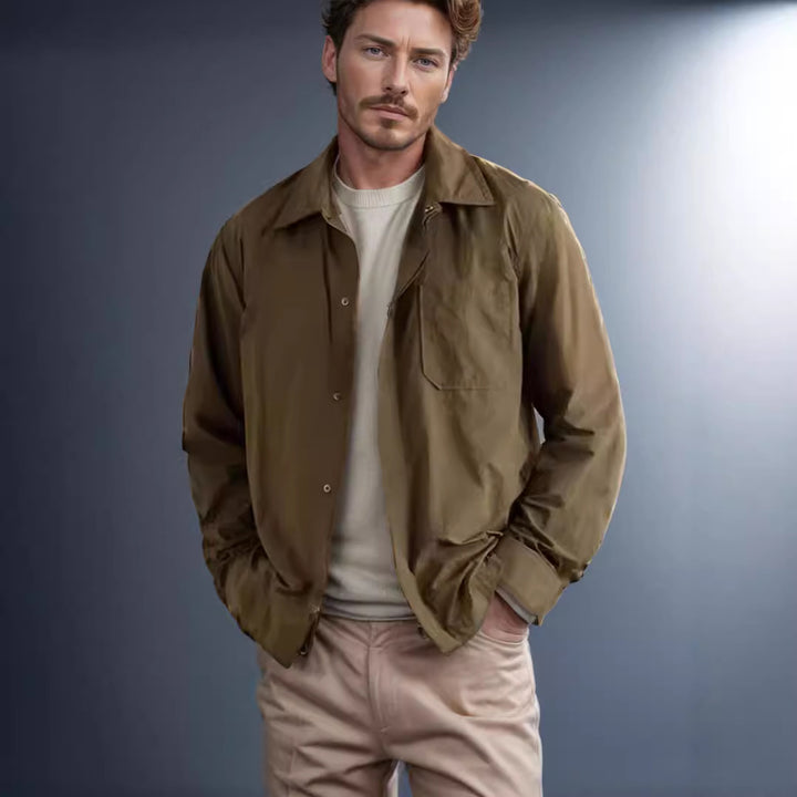 Herren leichte Übergangsjacke mit praktischen Taschen Echoarchiv