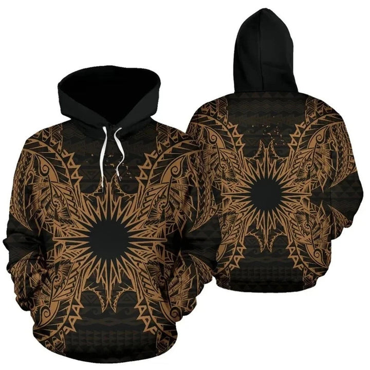 Damen Kreativer Kapuzenpullover mit auffälligem grafischen Design Echoarchiv