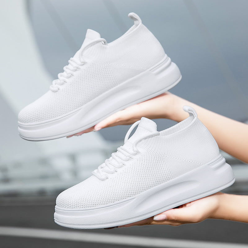 Damen nan elastischer Strick-Slip-on Sneaker mit viskoelastischer Fußbett-Einlage und dämpfender Plateau-Laufsohle Echo Archiv
