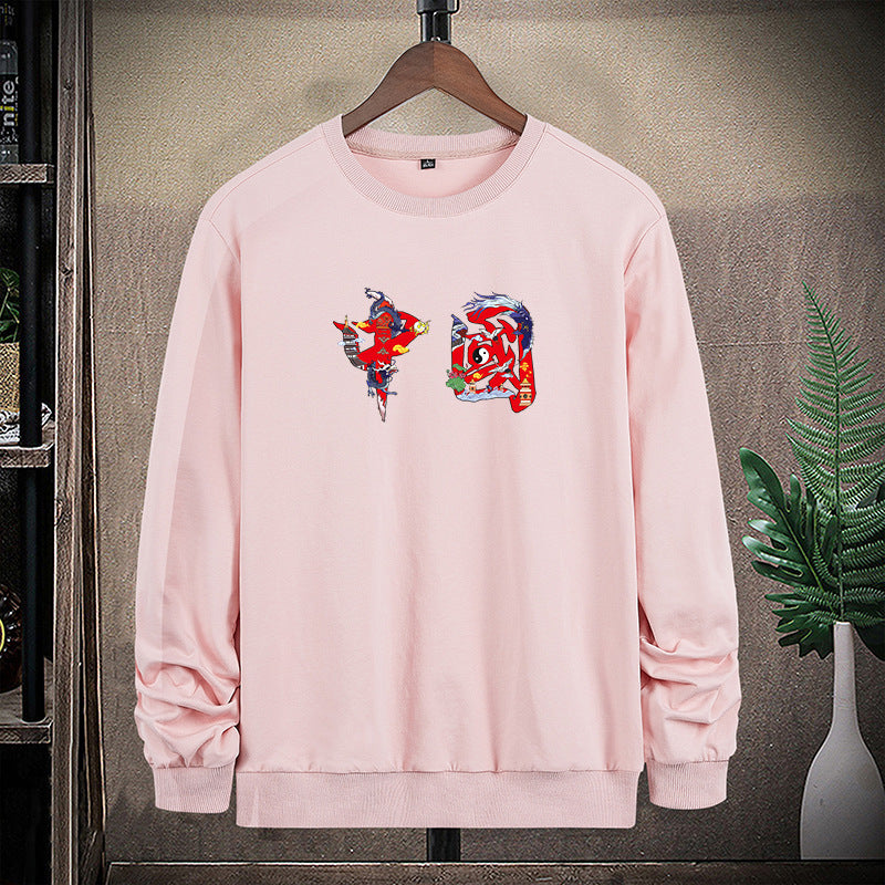 Herren Rundhals-Sweatshirt mit detailreichem Grafikprint Echo Archiv