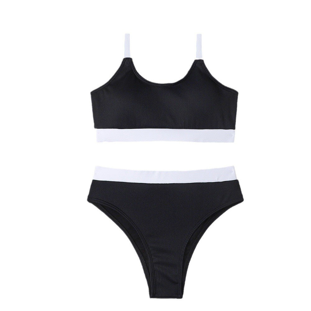 Damen Bikiniset mit raffiniertem Rippdesign und verstellbaren Trägern Echo Archiv