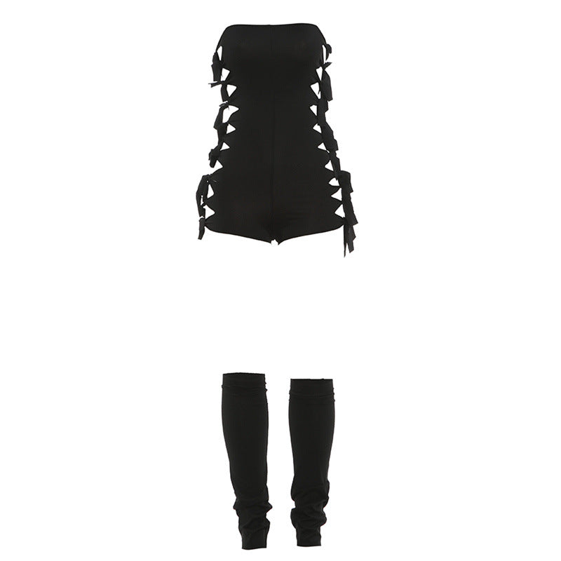 Damen Shorts-Einteiler mit elegantem Riemen-Design Echo Archiv