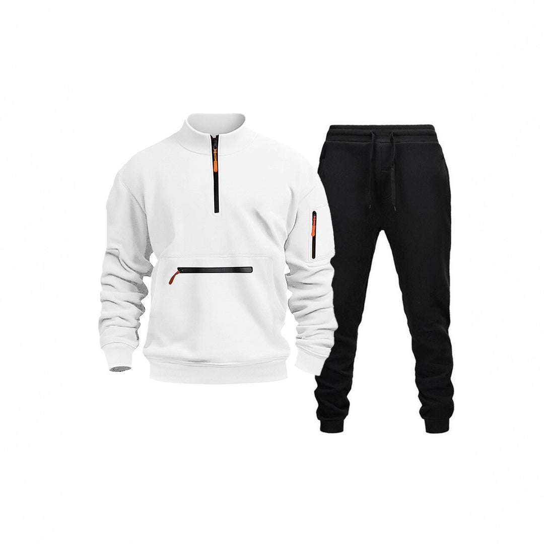 Herren Sportliches Freizeit-Set mit halbautomatischem Reißverschluss und praktischen Taschen Echoarchiv