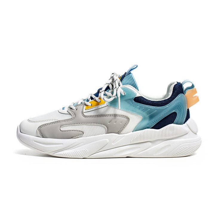 Herren Voluminöser Low-Top Sneaker mit sculpted Komfortsohle und Mesh‑Velours‑Overlays – Norré