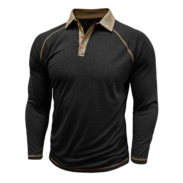 Herren Langarm Polo-Shirt Echoarchiv