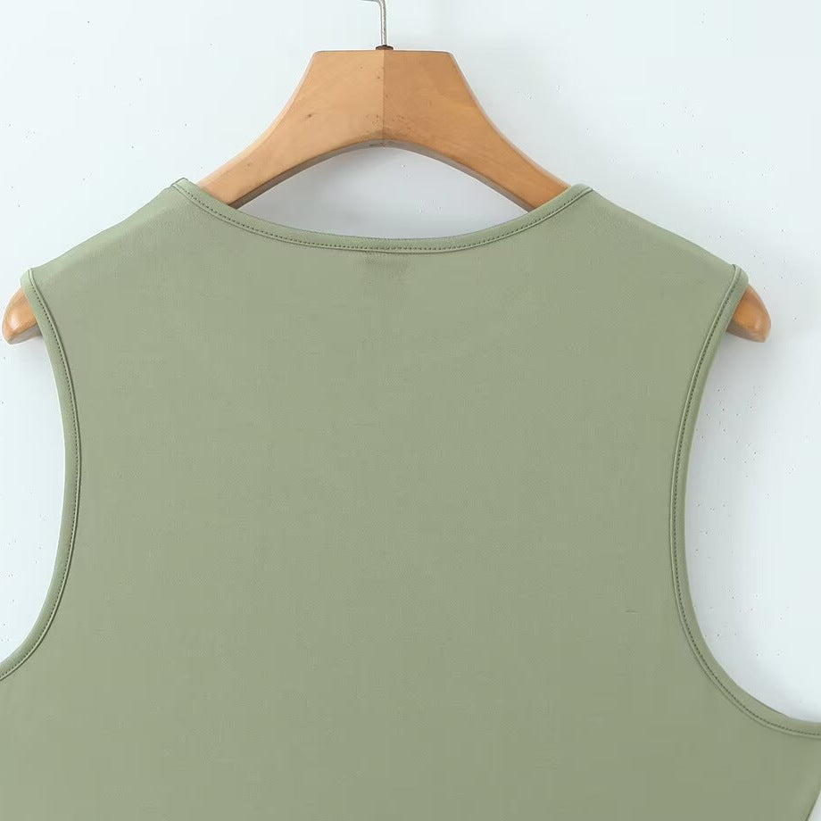 Damen ärmelloses Kleid mit innovativem asymmetrischem Design Echo Archiv