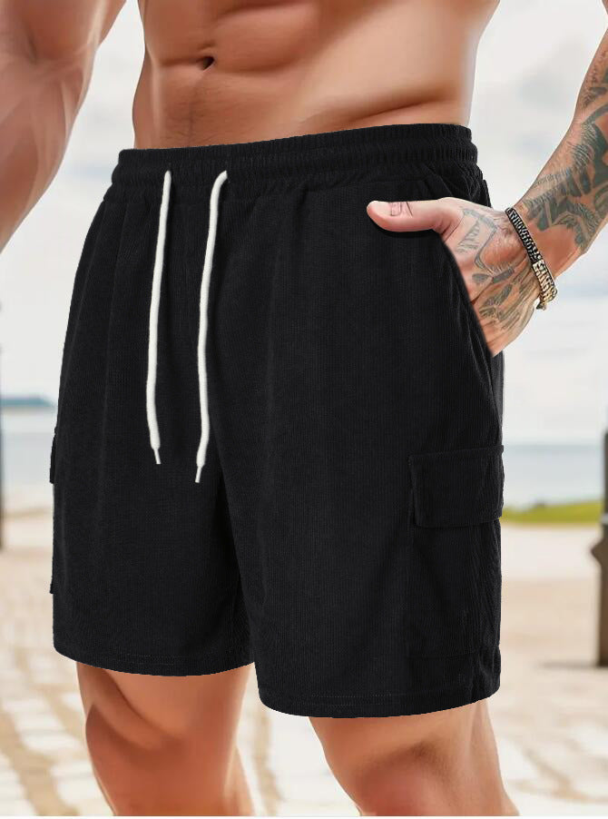 Herren Freizeithose mit praktischen Seitentaschen und elastischem Bund Echoarchiv