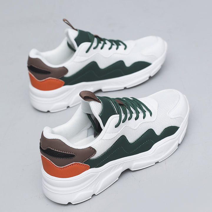 Unisex nan Plateau-Sneaker mit atmungsaktivem Mesh-Obermaterial, gepolsterter Fersenkappe und profilierter Gummilaufsohle Echo Archiv