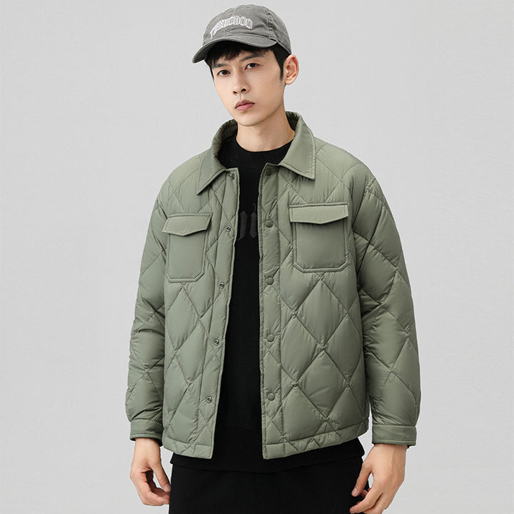 Herren Modische Steppjacke mit Taschen Echoarchiv