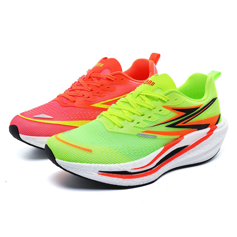 Unisex gepolsterte Straßenlaufschuhe mit rocker-Zwischensohle, energierückführender Dämpfung und atmungsaktivem Mesh-Upper – Tavélo