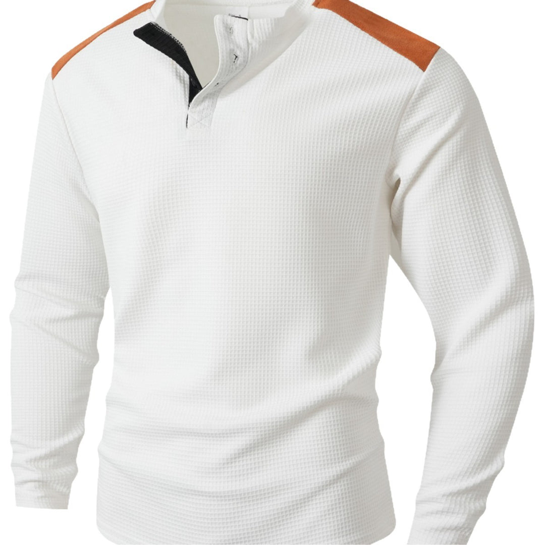 Herren Langarmshirt mit einzigartigem Strukturdesign Echoarchiv
