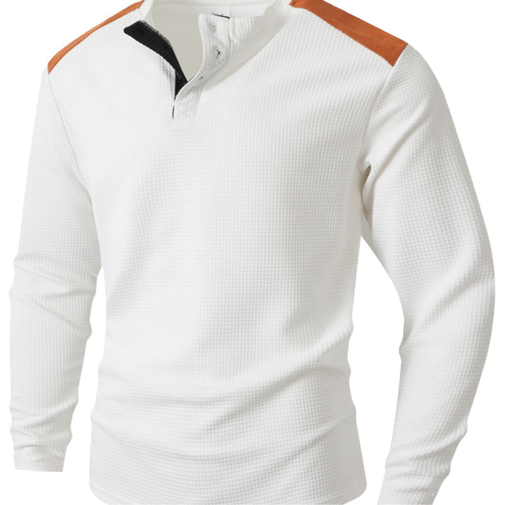 Herren Langarmshirt mit einzigartigem Strukturdesign Echoarchiv
