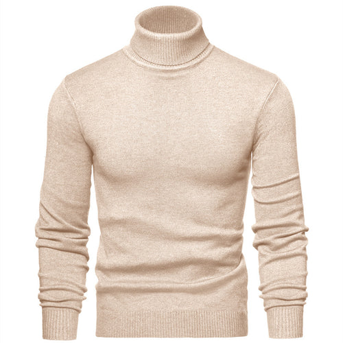 Herren Zeitloser Rollkragenpullover aus weicher Wolle Echoarchiv